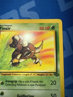 Pokemon TCG Pinsir Jungle Card 25/64 Regular Non-Holo Unlimited Rare Vintage LP - Image 3