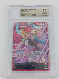 One Piece Premium Card Collection Uta #P-011 Leader BGS 10 PRISTINE - Image 1