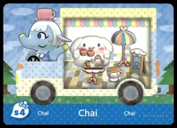 Animal Crossing Sanrio Amiibo Authentic Card Chai #s4 2021 NM - Image 1