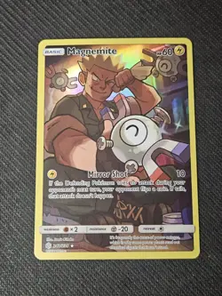 Pokemon Magnemite Cosmic Eclipse Full Art SM Holo Card 242/236 Secret Rare - Image 1