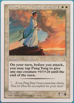Pang Tong, Young Phoenix Portal Three Kingdoms NM Rare CARD (323651) ABUGames - Image 1