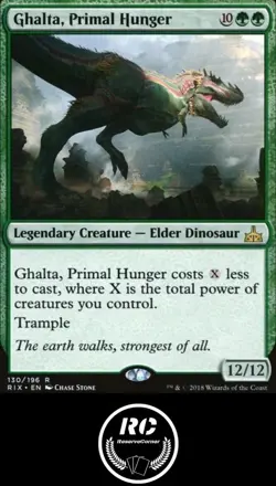 Ghalta, Primal Hunger MTG NM RIX Rare Legendary Dinosaur Fast Tracked Shipping - Image 1