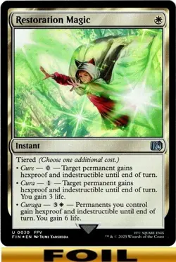 1x - Restoration Magic - FOIL - Final Fantasy - CUC NM MTG - Image 1
