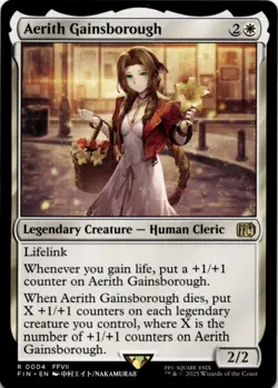 MTG Aerith Gainsborough Normal NM FINAL FANTASY Magic 4 - Image 1