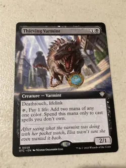 mtg borderless Thieving Varmint, Outlaws of Thunder Junction commander - Image 1