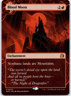 Blood Moon Borderless NM MTG - Image 1