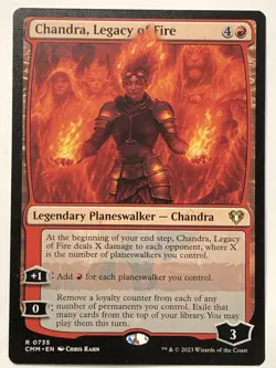 MTG TCG - Chandra, Legacy Of Fire 0735 Commander Masters- NM (Free Shipping $5+) - Image 1