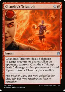 X 1 Chandra's Triumph NM War of the Spark 121 MTG Magic The Gathering - Image 1