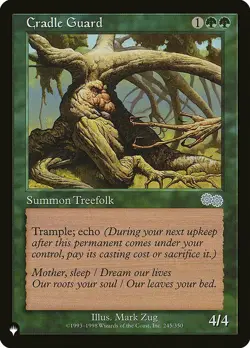 MTG The List Cradle Guard #245 Urza's Saga - Image 1
