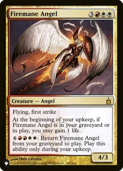 MTG The List Firemane Angel #205 Ravnica City of Guilds - Image 1