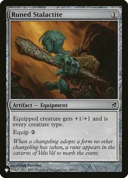 MTG The List Runed Stalactite #260 Lorwyn - Image 1