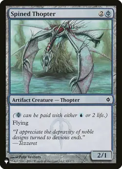 MTG The List Spined Thopter #045 New Phyrexia - Image 1