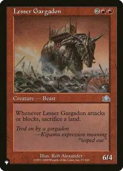 MTG The List Lesser Gargadon #097 Prophecy - Image 1