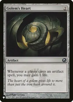 MTG The List Golem's Heart #161 Scars of Mirrodin - Image 1