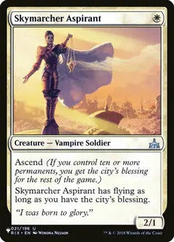 MTG The List Skymarcher Aspirant #020 Rivals of Ixalan - Image 1