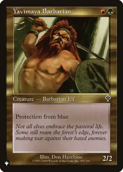 MTG The List Yavimaya Barbarian #290 Invasion - Image 1