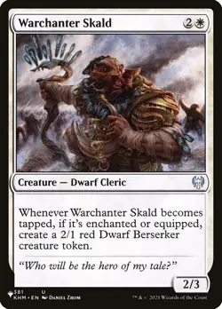 MTG The List Warchanter Skald #381 Kaldheim - Image 1