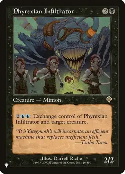 MTG The List Phyrexian Infiltrator #116 Invasion - Image 1
