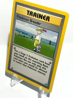 Pokemon Breeder 76/102 Pokemon Card TCG Base Set Unlimited Rare LP - Image 3