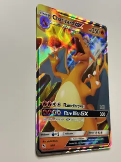 Pokemon TCG Card English Hidden Fates Charizard GX 9/68 Holo Rare - Image 2