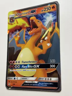 Pokemon TCG Card English Hidden Fates Charizard GX 9/68 Holo Rare - Image 3