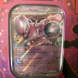 Pokemon TCG - Team Rocket - Mewtwo EX Tin - New Sealed 2025 - Pokemon Mewtwo Ex - Image 2