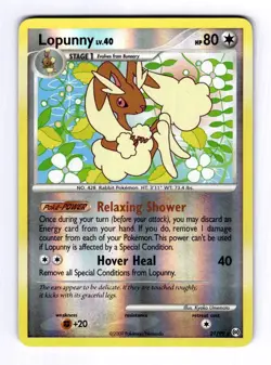 Lopunny Arceus #21 (2009) Rare Reverse Holo NM Pokemon - Image 1