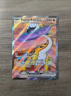 Pokemon TCG Raging Bolt 196/162 Ultra Rare Full Art S&V Temporal Forces NM - Image 1