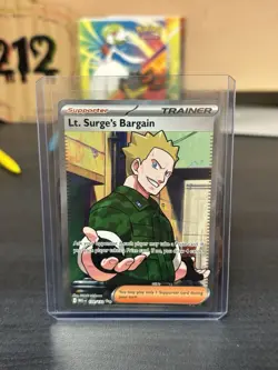 Lt. Surge's Bargain 170/132 Mega Evolution Holo Pokemon TCG NM - Image 3