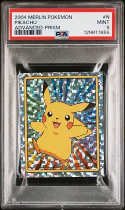 2004 Merlin Pokemon Advanced Pikachu #N Prism PSA 9 *TOP POP/POP 1* - Image 1
