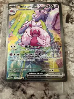 Pokemon TCG Paldea Evolved Tinkaton ex 262/193 Special Illustration Rare - Image 2