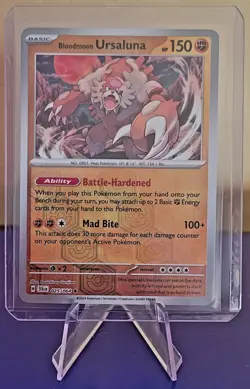 Pokemon TCG Bloodmoon Ursaluna - SV: Shrouded Fable (SFA) Rare Holo - Image 1