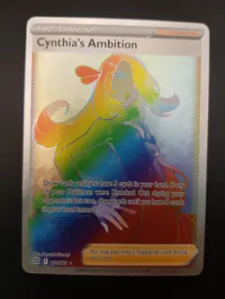 Pokemon Cynthia's Ambition 178/172 Brilliant Stars Rainbow Secret Rare Near Mint - Image 1