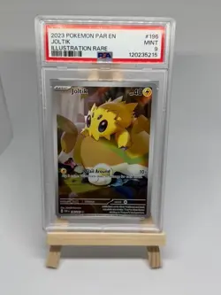 #001 - Joltik 196/182 Paradox Rift Pokemon TCG Graded Slab - PSA 9 - Image 1