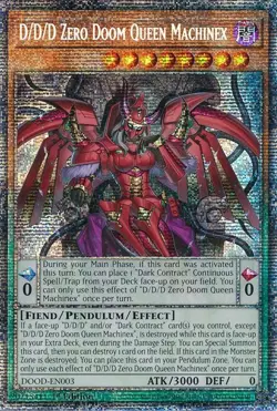 Near Mint, English Yu Gi Oh D/D/D Zero Doom Queen Machinex - DOOD-EN003 - Starli - Image 1