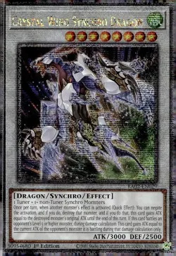 RA02-EN029 Crystal Wing Synchro Dragon (Quarter Century Rare) Yu-Gi-Oh! TCG - Image 1