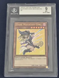 2018-21 Yu-Gi-Oh Dark Magician Girl #LART-EN019 Lost Art Promotion UR BGS 9 - Image 1