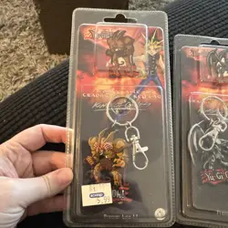 Yu-Gi-Oh Collectible Trading Pin & Key Tag Chain Vintage New LOT OF 3 DIFF - Image 2