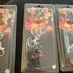 Yu-Gi-Oh Collectible Trading Pin & Key Tag Chain Vintage New LOT OF 3 DIFF - Image 3