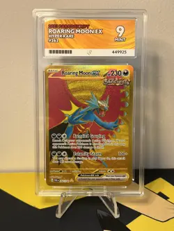 Roaring Moon EX Hyper Rare Card Ace 9 Mint #262/182 Paradox Rift 2023 - Image 1
