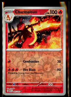 Charmeleon 005/165 Reverse Holo Scarlet & Violet 151 Pokemon Card TCG NM! - Image 1