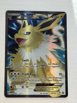Pokemon TCG XY Generations Jolteon EX Full Art Holo Card 28a/83 Ultra Rare - Image 1