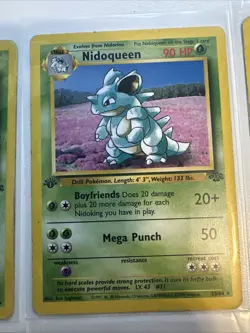 Pokemon 1st Edition Jungle + Fossil Cards HP/DMG Butterfree Vileplume Nidoqueen - Image 4