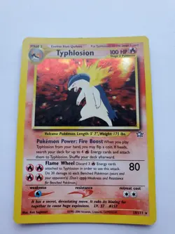 Pokemon TCG Typhlosion Holo Rare Card 18/111 Excellent Condition - Image 1