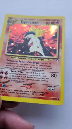 Pokemon TCG Typhlosion Holo Rare Card 18/111 Excellent Condition - Image 2