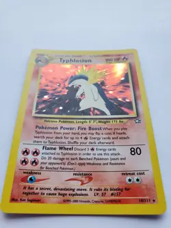 Pokemon TCG Typhlosion Holo Rare Card 18/111 Excellent Condition - Image 3