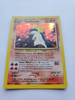 Pokemon TCG Typhlosion Holo Rare Card 18/111 Excellent Condition - Image 4