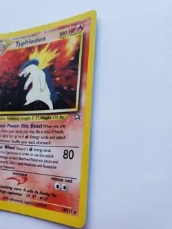 Pokemon TCG Typhlosion Holo Rare Card 18/111 Excellent Condition - Image 5