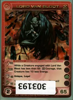 (303193) LORD VAN BLOOT 65/120/40/95/65 (0 Max Stats) Ultra Rare Chaotic Card - Image 1
