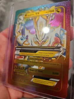 M Rayquaza EX Rainbow Foil Fan Art Vinyl Collector Pokemon Card 159/300 - Image 4
